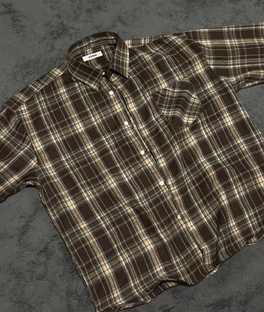 [새상품] 오버핏 체크 셔츠 남방 상품이미지2
