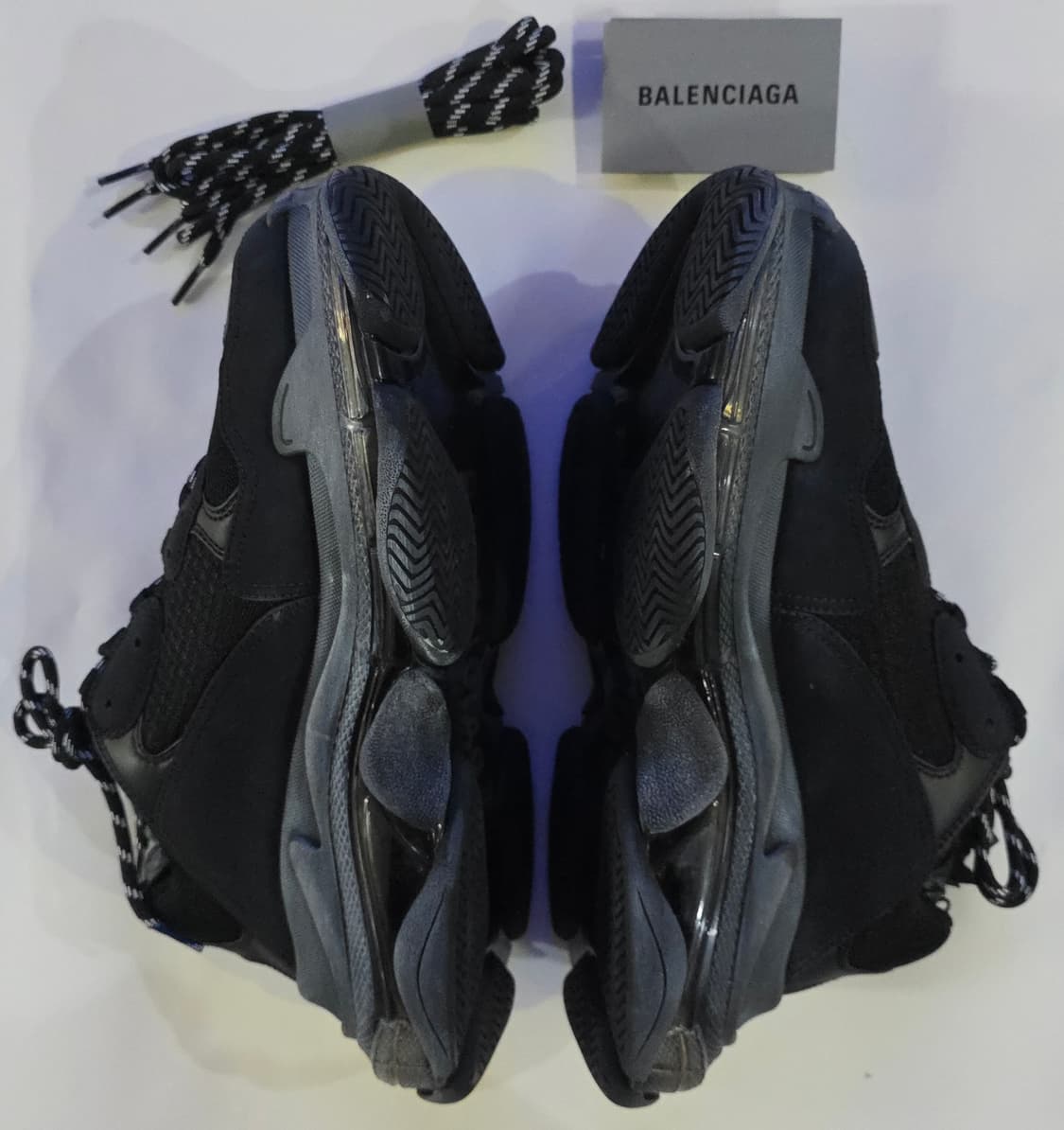 발렌시아가 트리플S 클리어솔 블랙 44 새 제품 상품이미지2