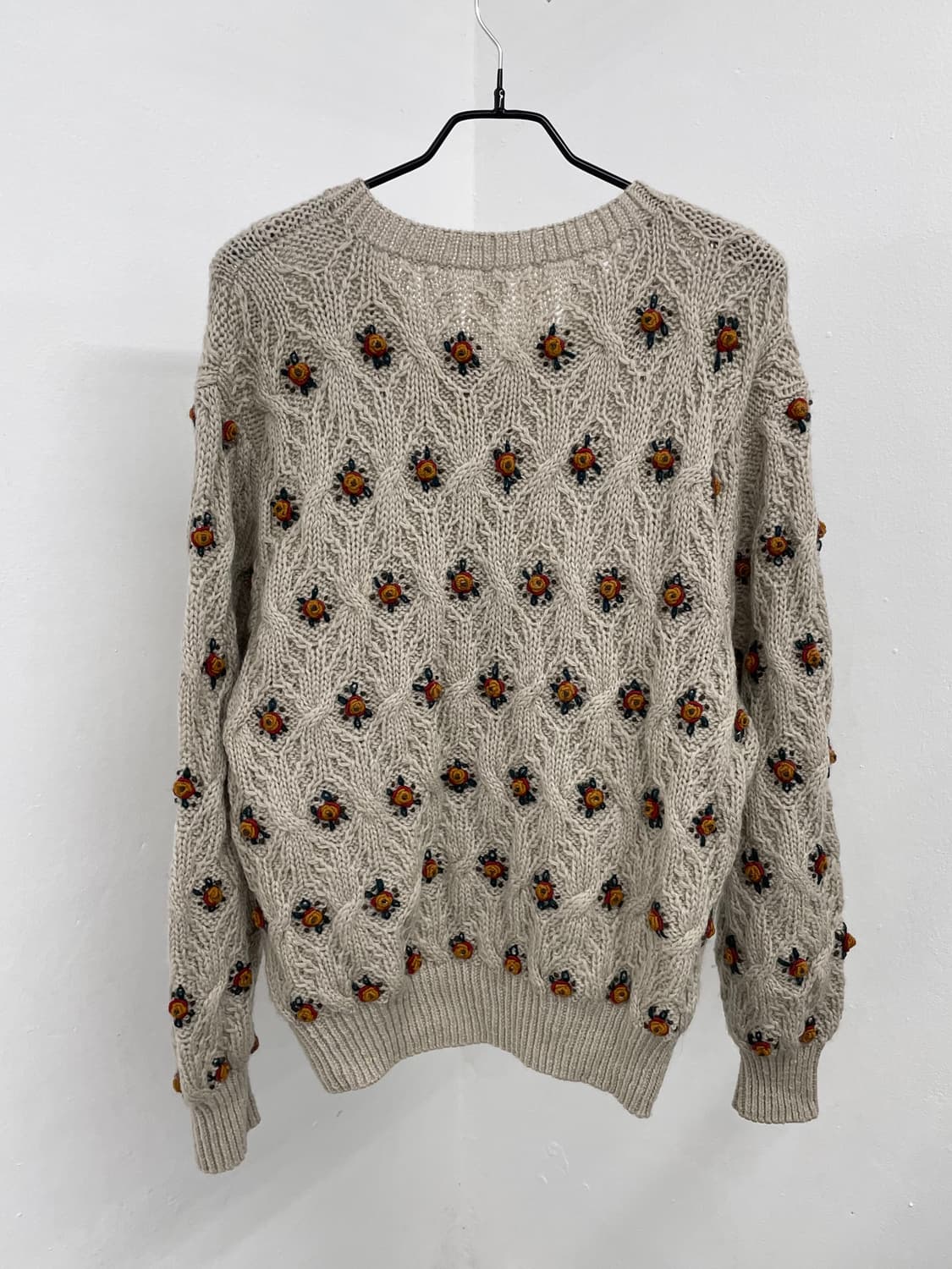 플로럴 모티브 디테일 버튼 가디건 상품이미지8