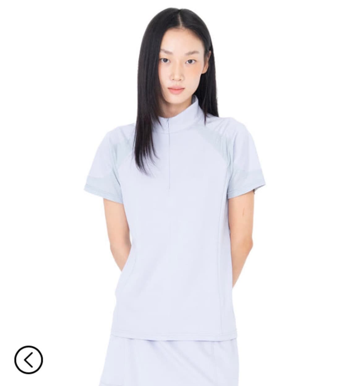 지초이 SS26 TRAINER HALF ZIP T-SHIRT 상품이미지1
