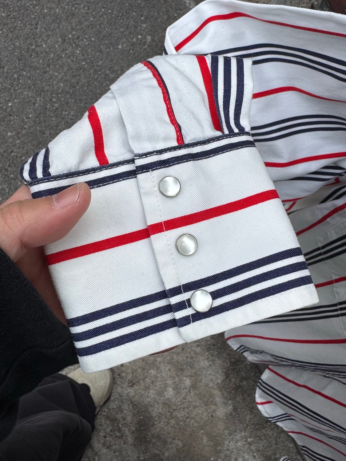 랭글러 웨스턴 스트라이프 셔츠  상품이미지4