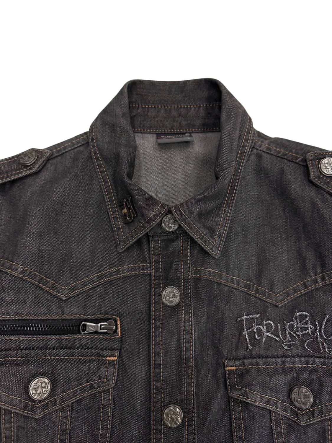 푸부 데님자켓 브라운그레이 (L) 상품이미지3