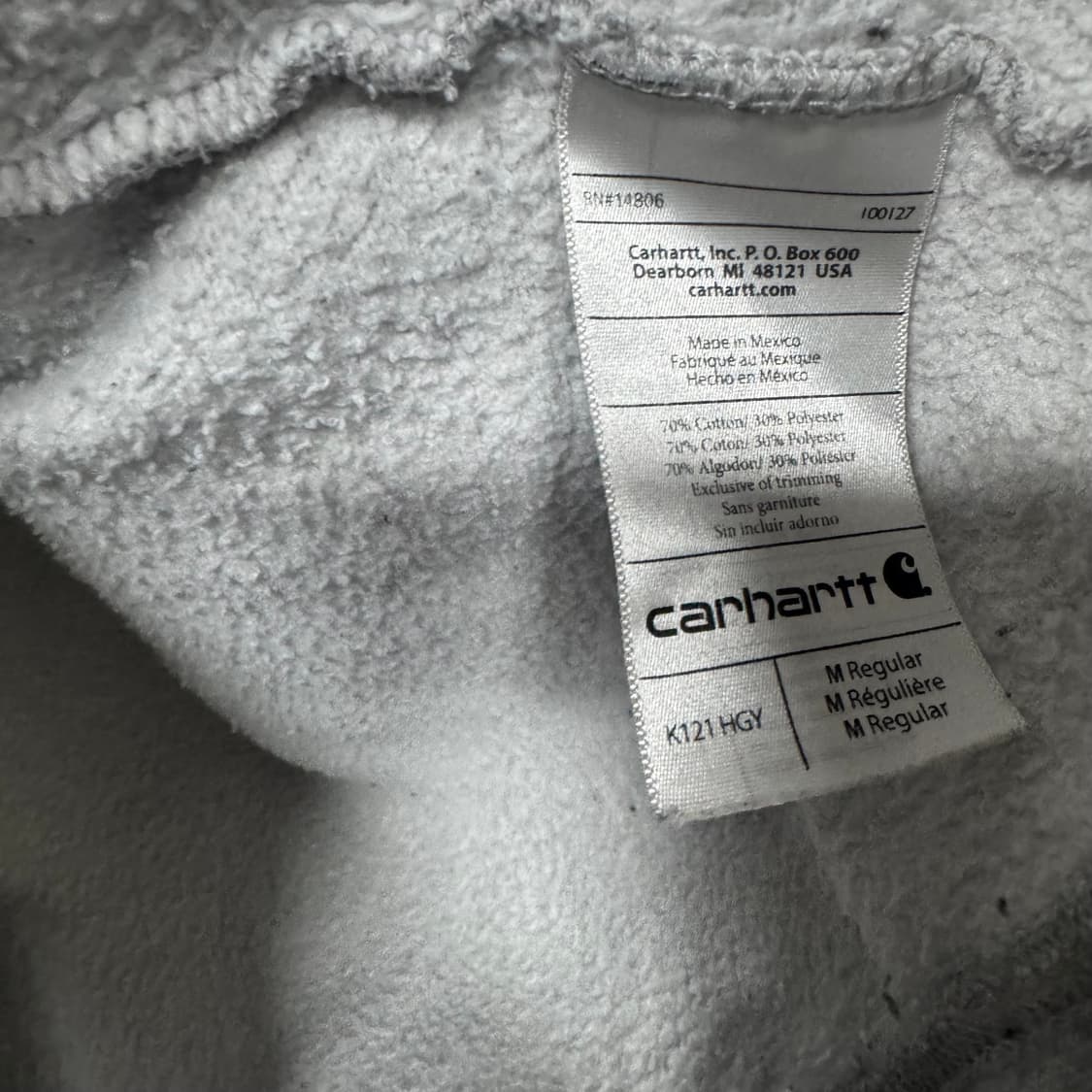칼하트 로고 후드티 상품이미지4