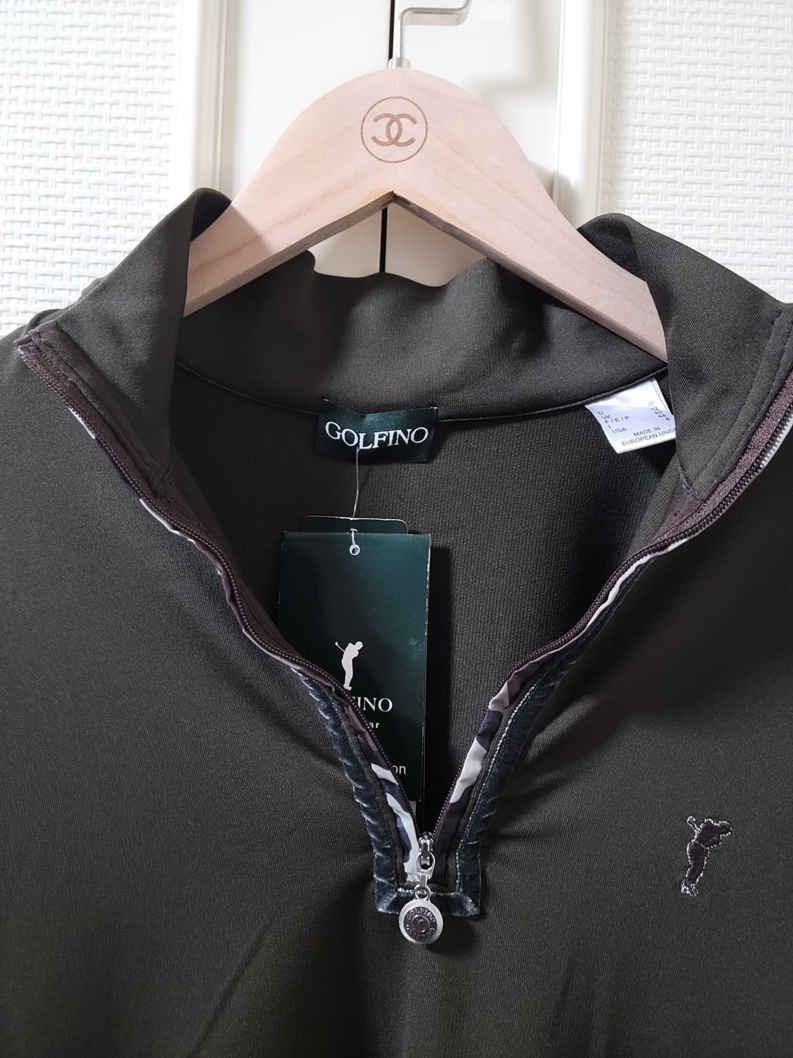 Golfino 골피노 여성 골프웨어 골프복 1/2 집업 티셔츠 M 사이즈 상품이미지3