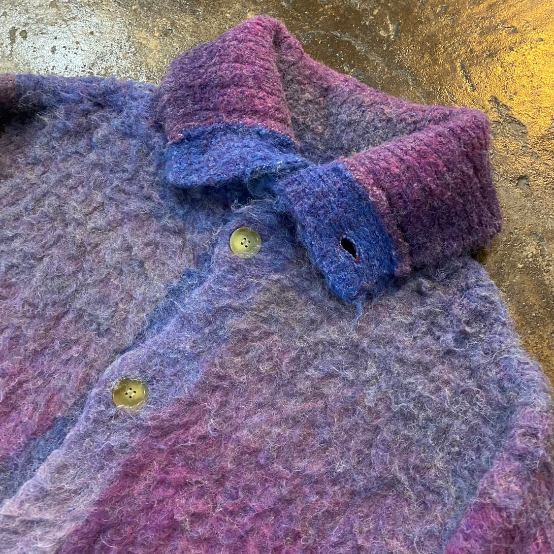 KAMIYA Sailor-Collar Knit Jacket 상품이미지3