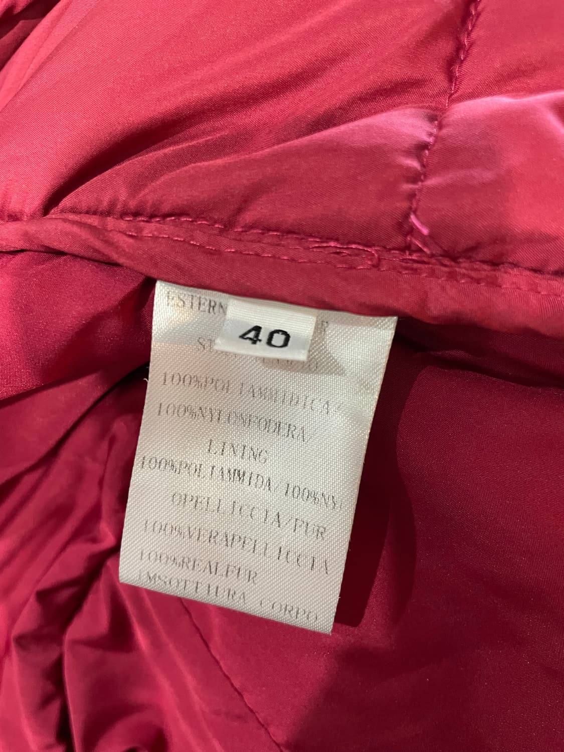 러브 모스키노 여성 패턴 패딩 40 정품 상품이미지4