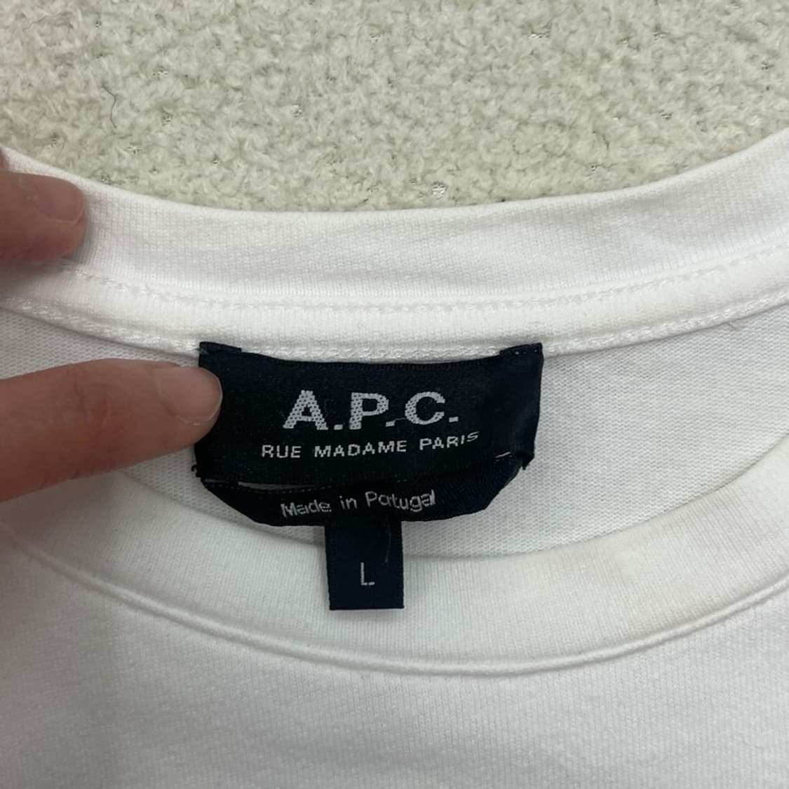 A.P.C. 반팔티셔츠 화이트 L 상품이미지3