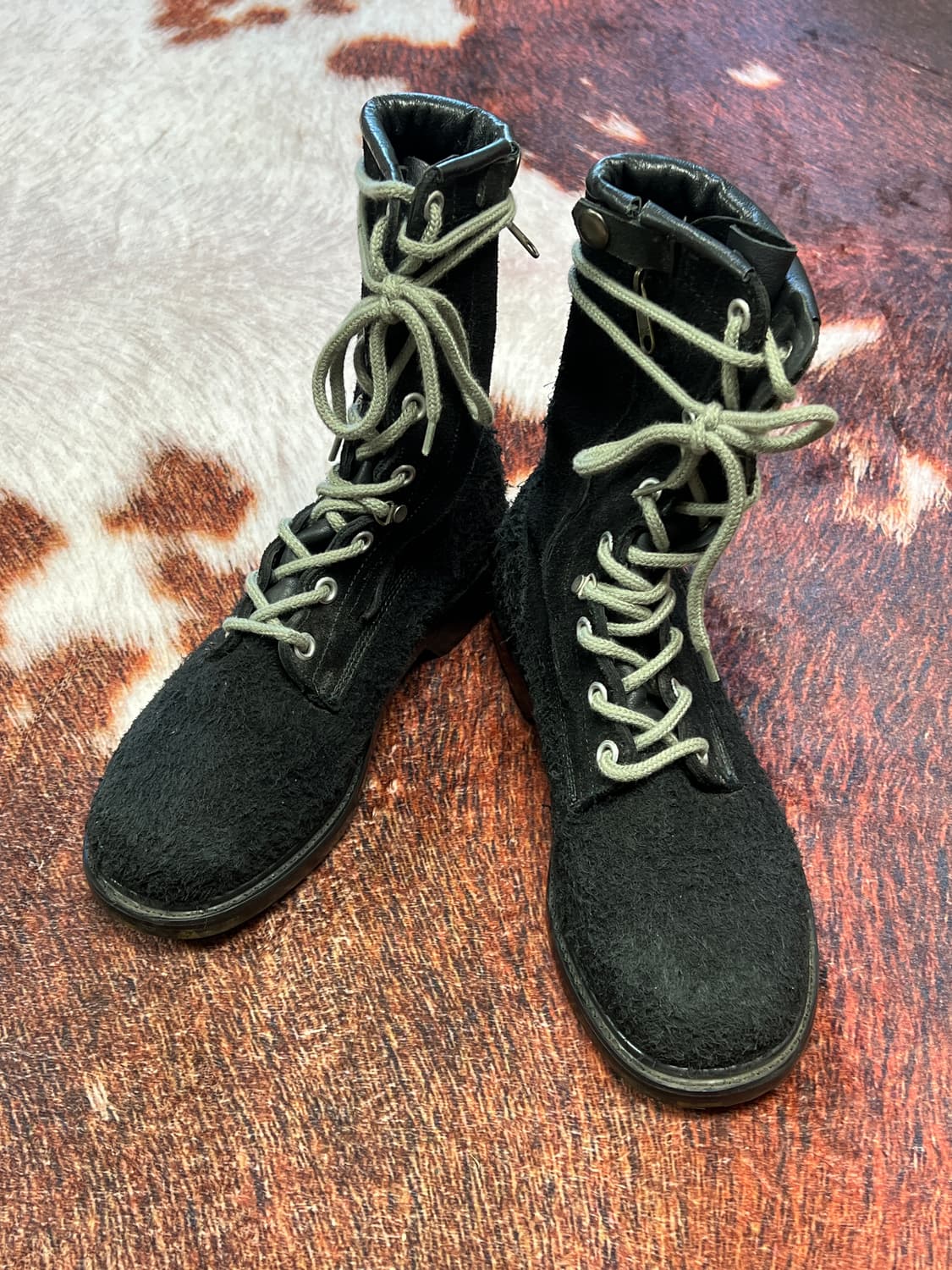 [270] 스웨이드 빈티지 경찰 군화 워커 블랙 상품이미지3