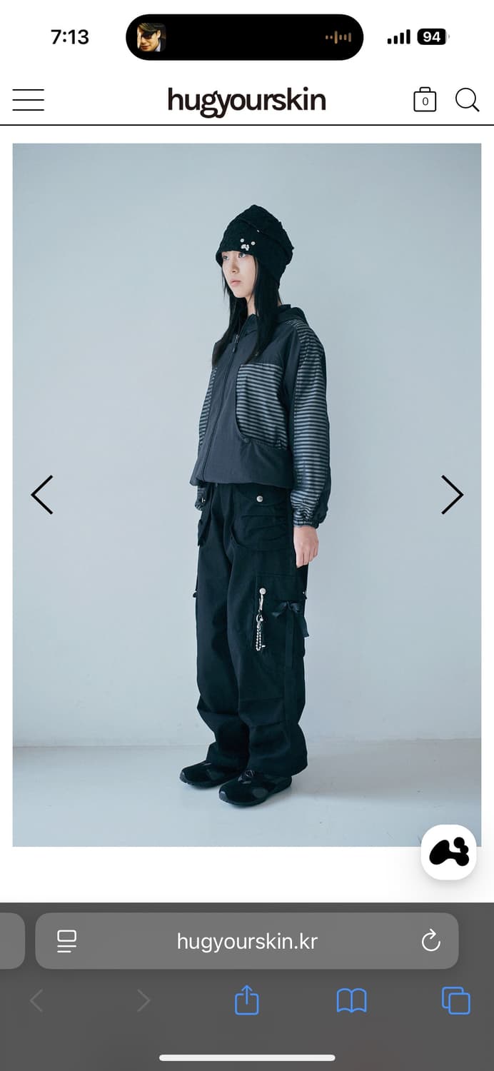 허그유어스킨 stripe wind-breaker 상품이미지7