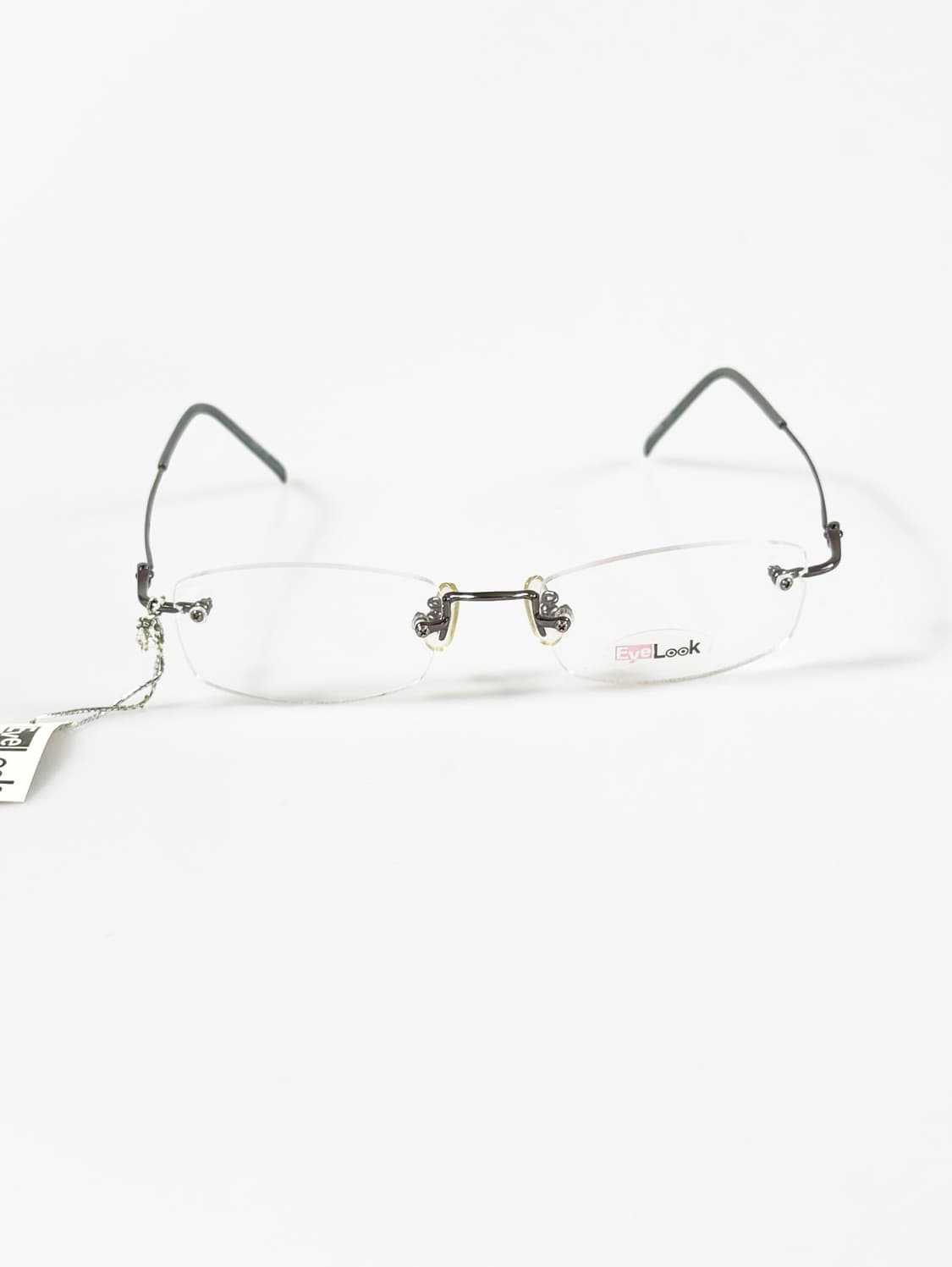 EYELOOK 무테 스퀘어 메탈 프레임 빈티지 안경 상품이미지1