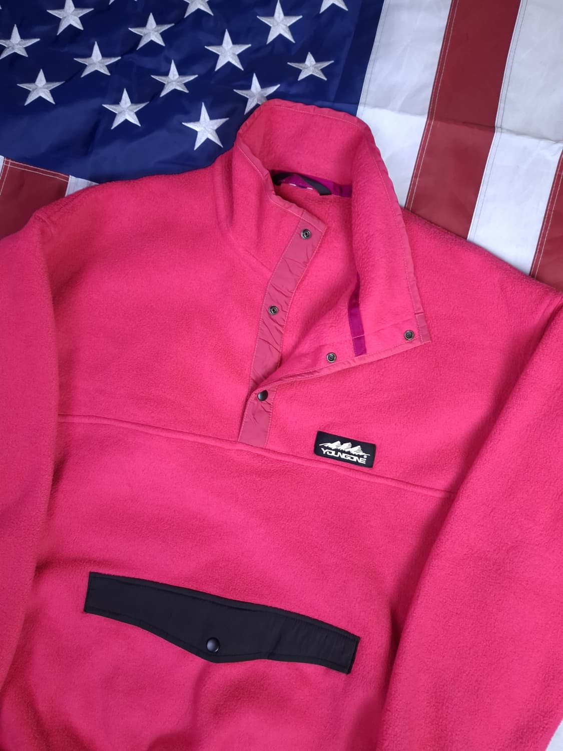 새제품 오리지날 영원무역 핫핑크 신칠라 집업 플리스 상품이미지7