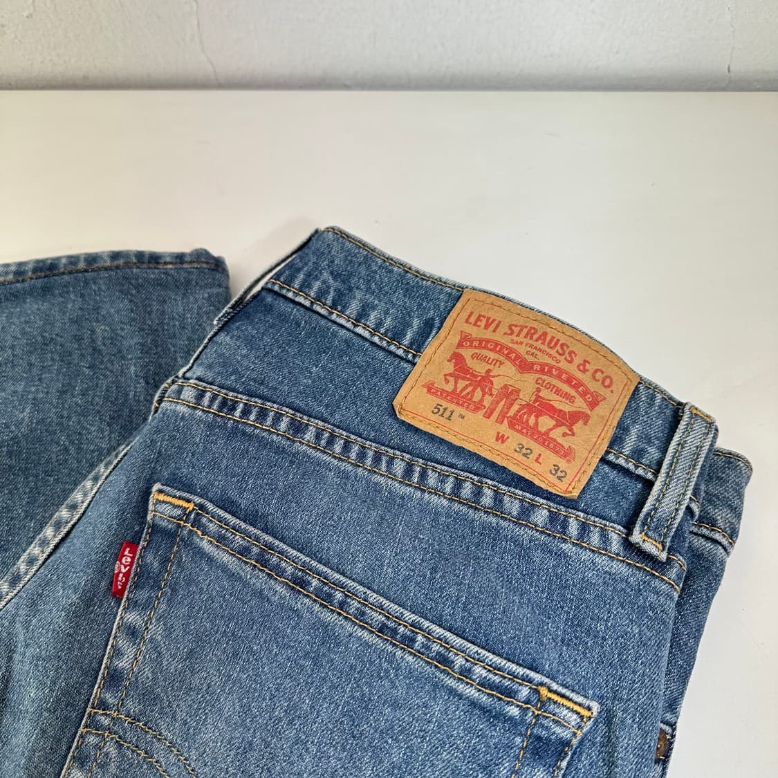 31 리바이스 511 연청 슬림스트레이트 데님팬츠 상품이미지2
