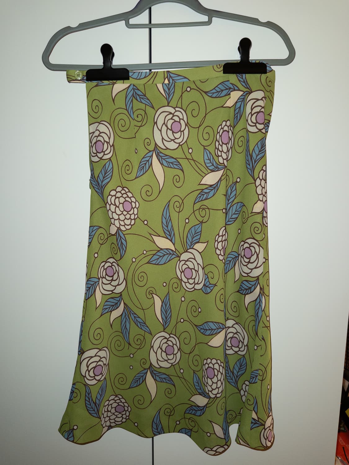 빈티지 플라워패턴 미디스커트 상품이미지3