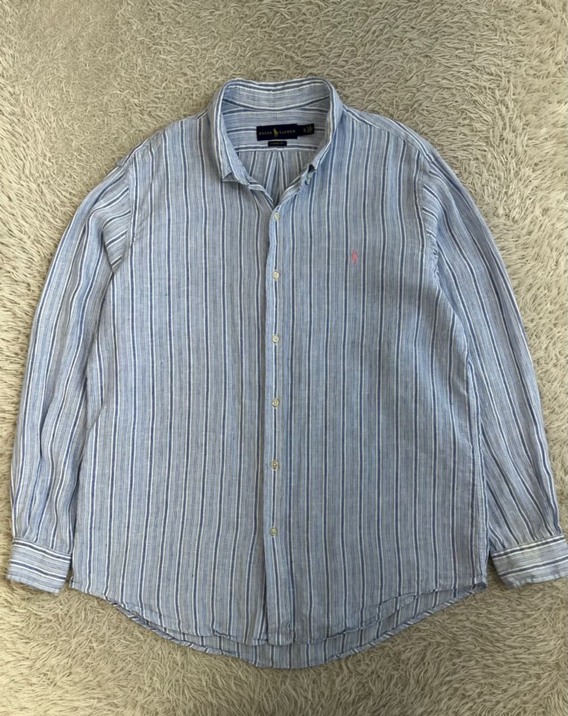 폴로 랄프 로렌 린넨 스트라이프 셔츠/#3197 상품이미지1