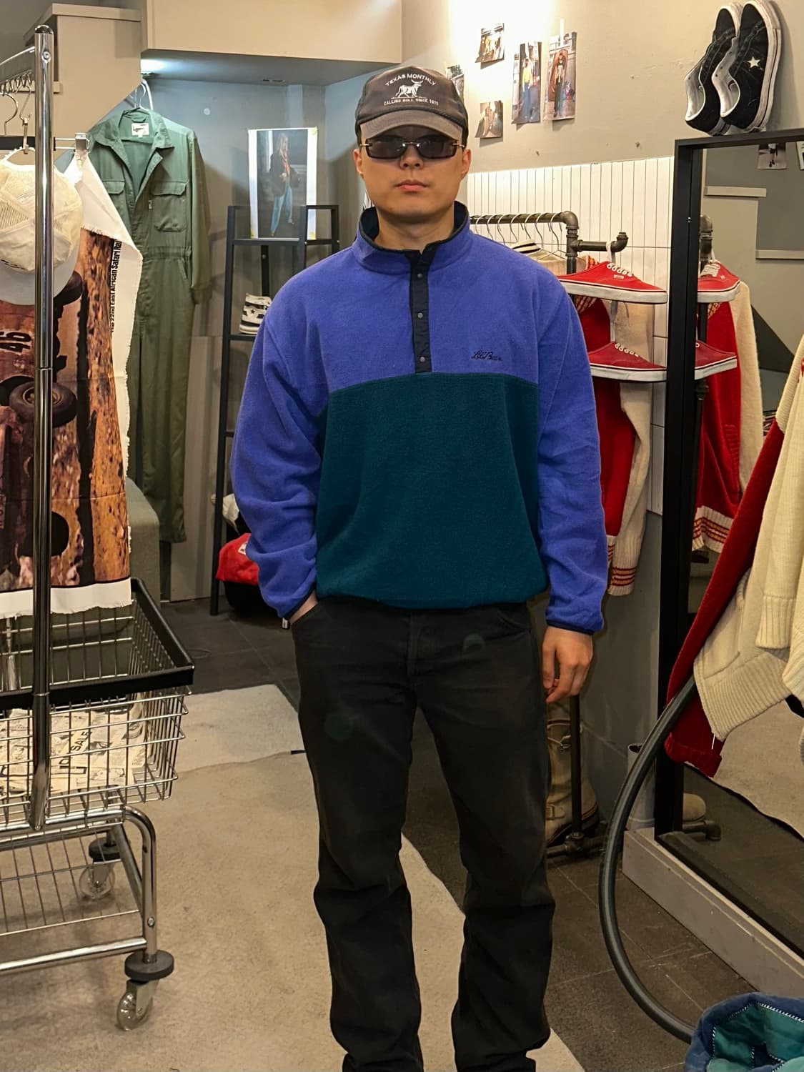 90’s LL Bean 4-button color  fleecewear 상품이미지1