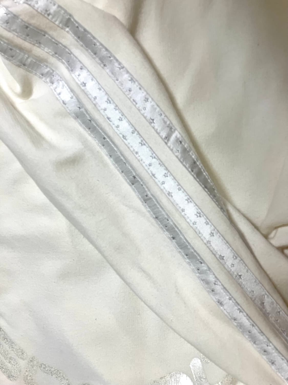 아디다스 빈티지 져지 집업 화이트 별 빅로고 상품이미지2