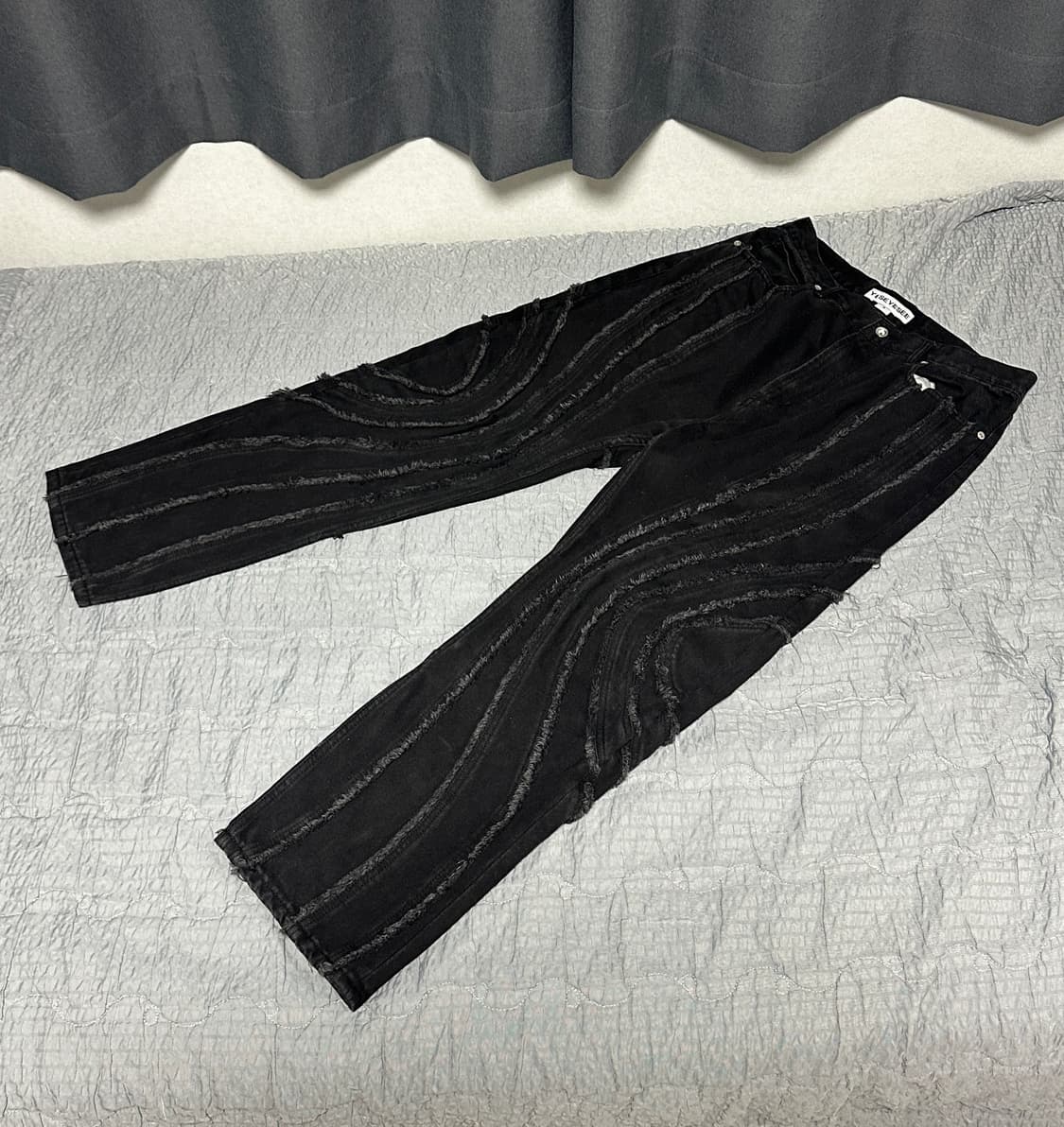 예스아이씨 스파이럴 컷오프 데님팬츠 상품이미지2