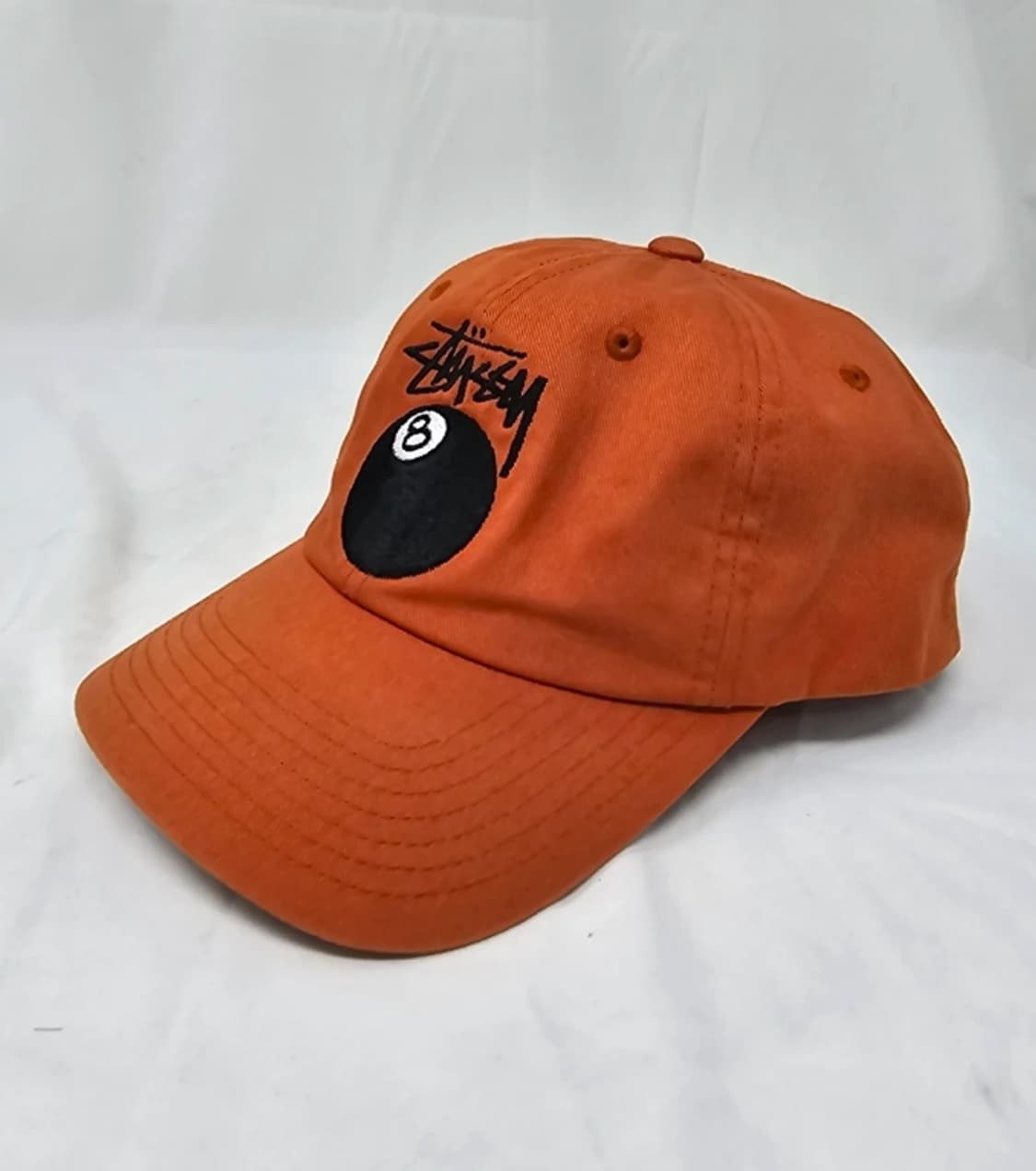 스투시 8볼 캡 오렌지 모자 상품이미지6
