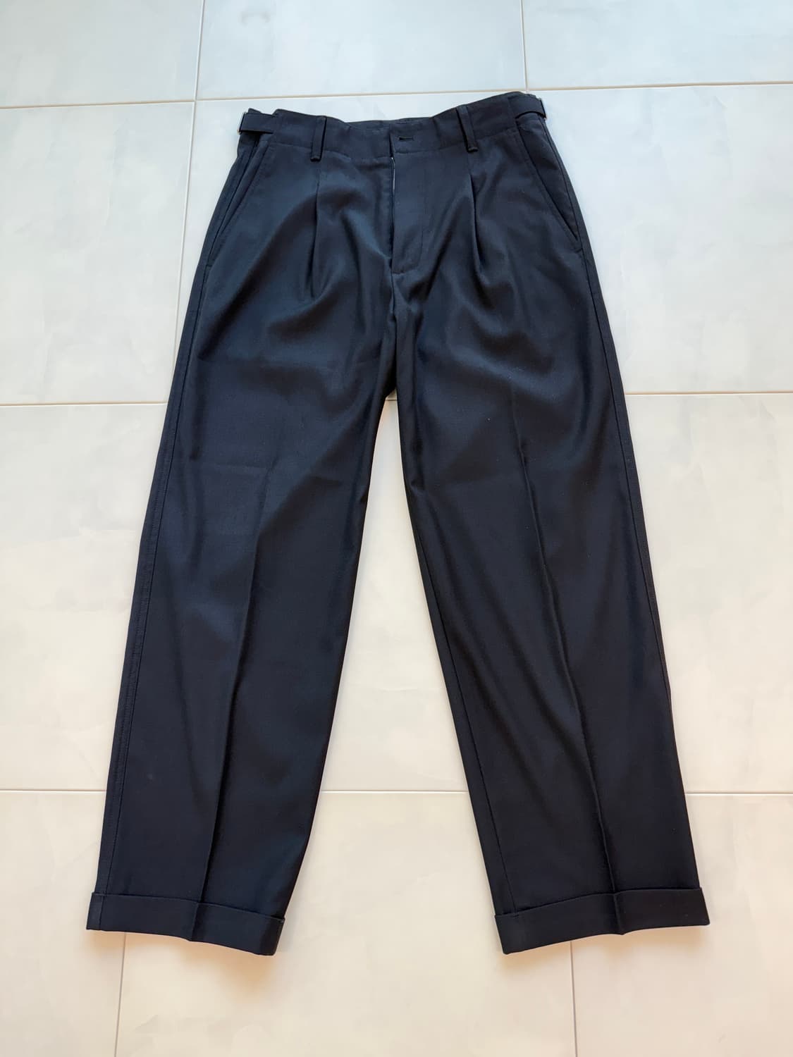 인더로우 스트럭쳐드 슬랙스 블랙 2(32-33) 상품이미지3