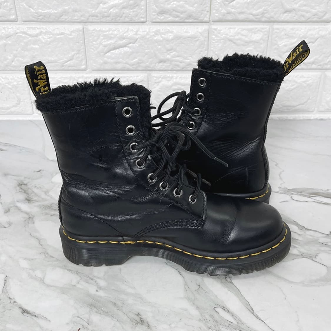 닥터마틴 1460 세레나 퍼부츠 블랙 230 UK4 상품이미지4