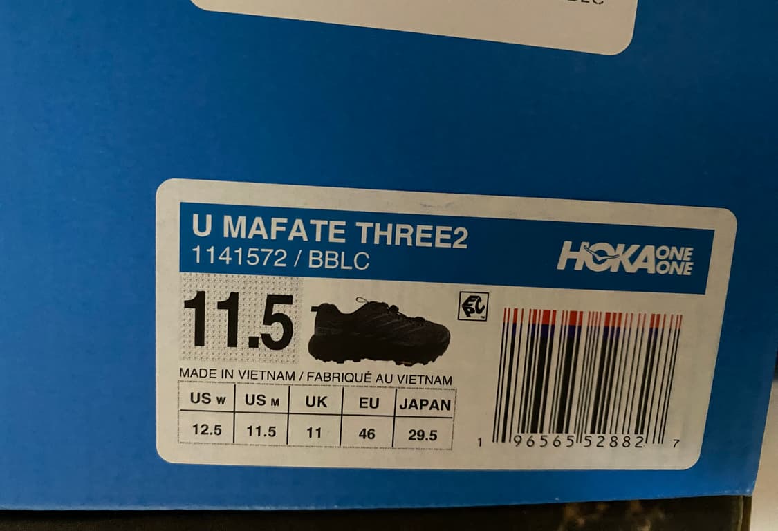 [US11.5] 호카 마파테 쓰리2 블랙 상품이미지3