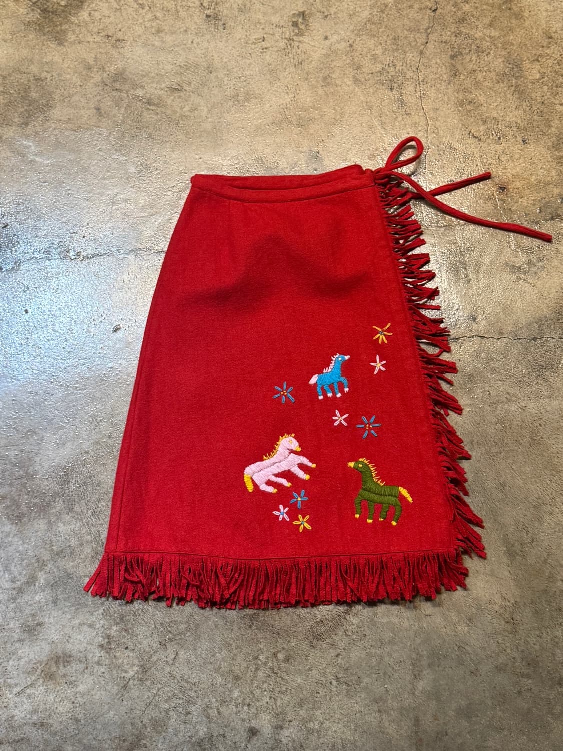 24-26inch ) eupepomboo Fringe Wrap Skirt 상품이미지2