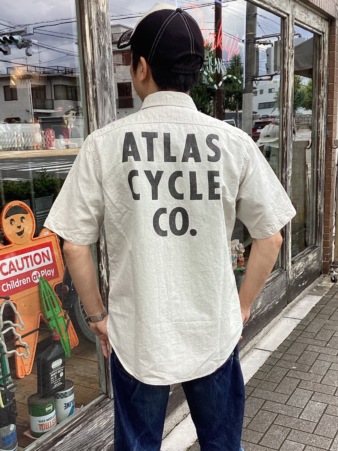 [17]프리휠러스 "ATLAS CYCLE CO." 반팔 셔츠 상품이미지1