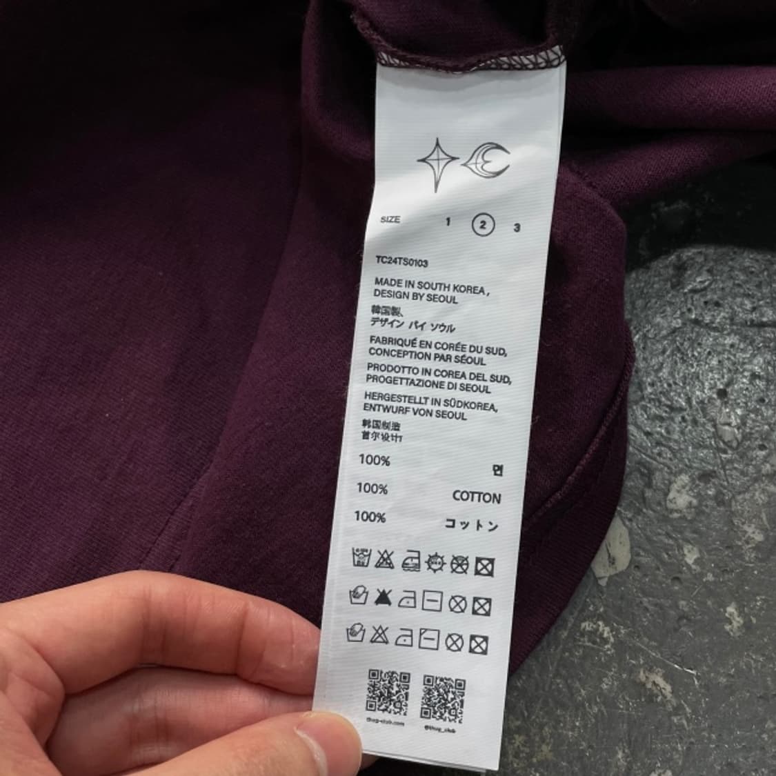 2사이즈 떠그클럽 슬림핏 반팔티  상품이미지4