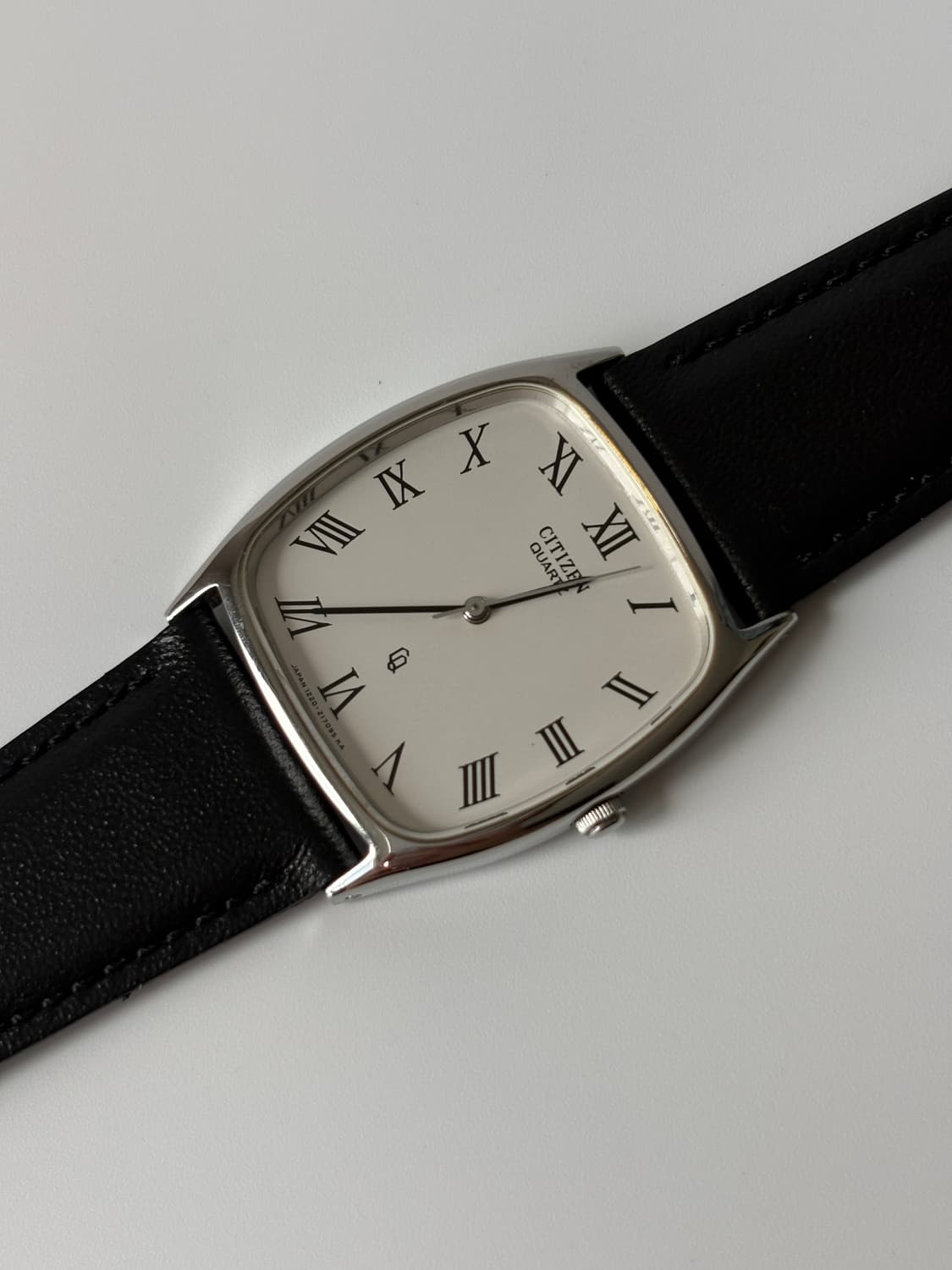 1980s CQ Roman Index Silver Tank Quartz 상품이미지3