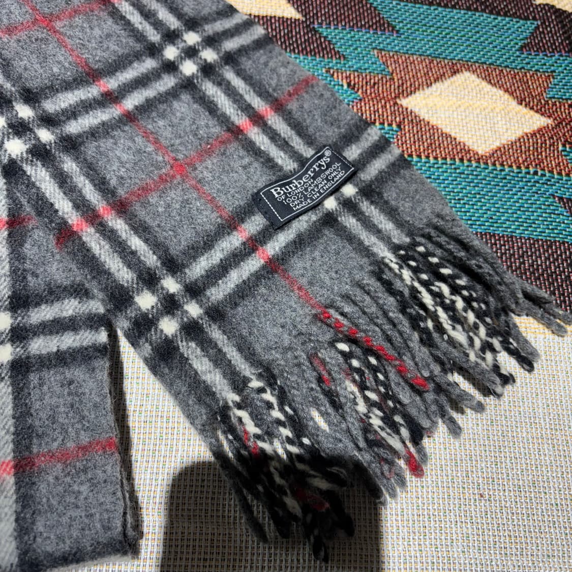 버버리 빈티지 체크패턴 머플러 상품이미지2