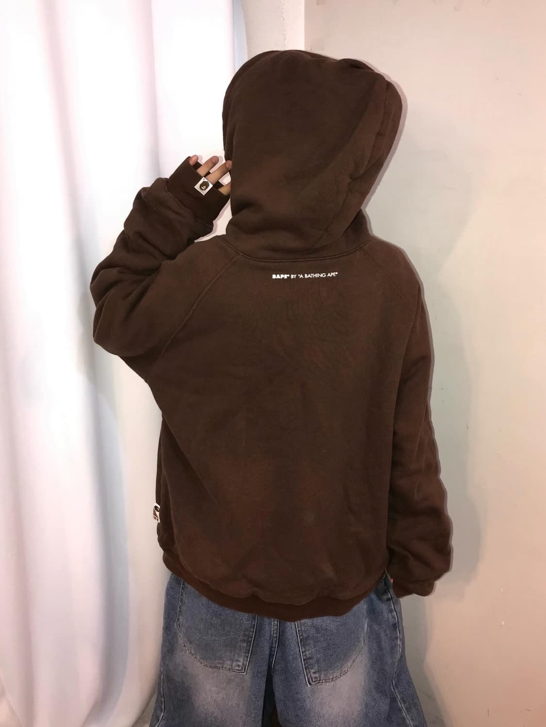 Bape Reversible Brown Hood Zip-Up ⭐️레어⭐️ 상품이미지4