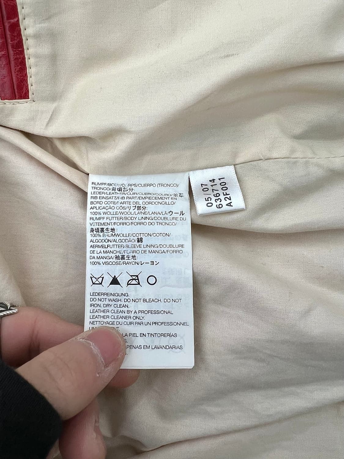 y-3 레드 글로시 램버트 레더 투 팩 라이더 자켓 상품이미지8