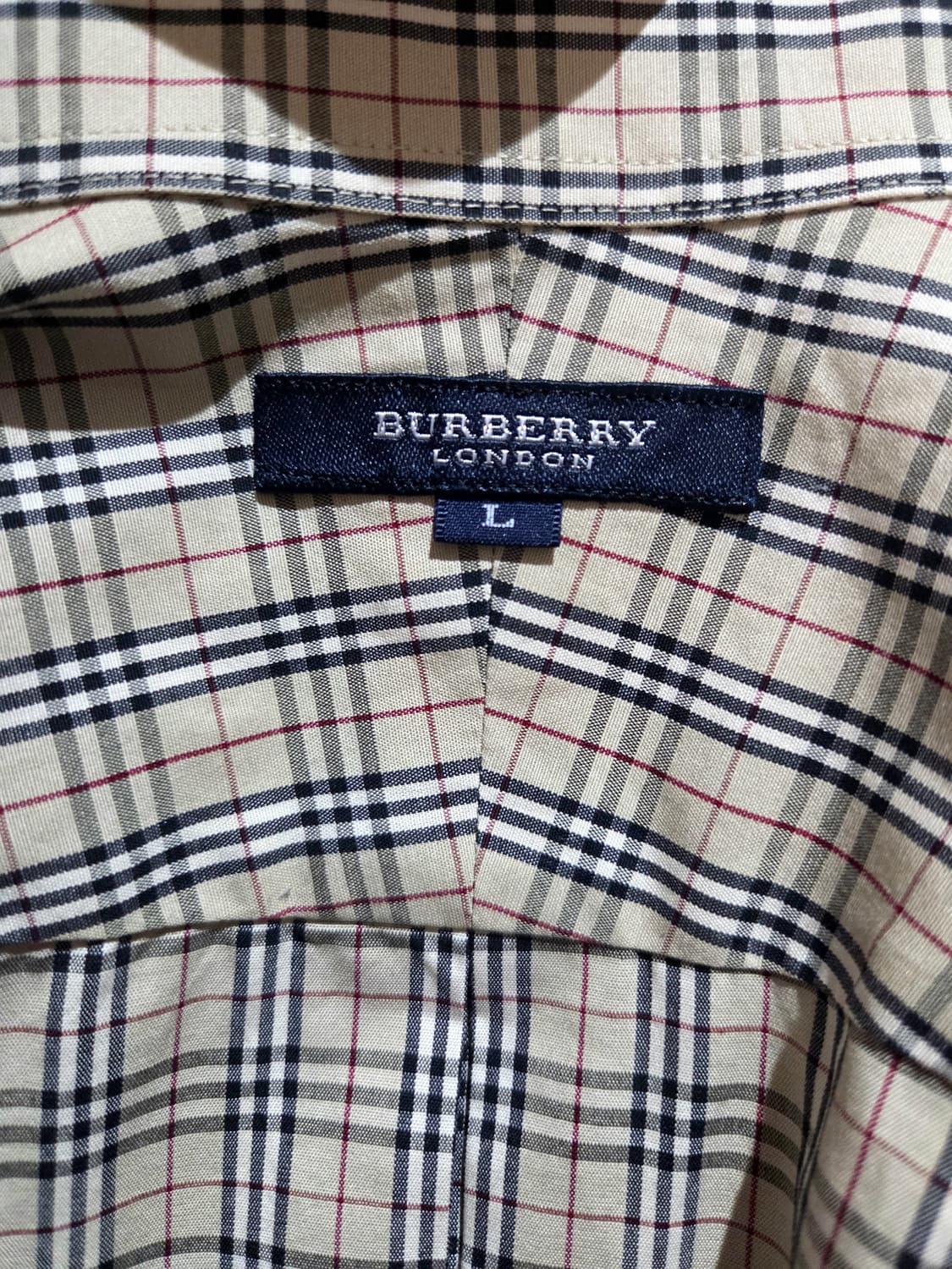 [희귀/정품] 버버리 런던 / 일본삼양상사 아카이브 노바체크 셔츠 (L) 상품이미지5