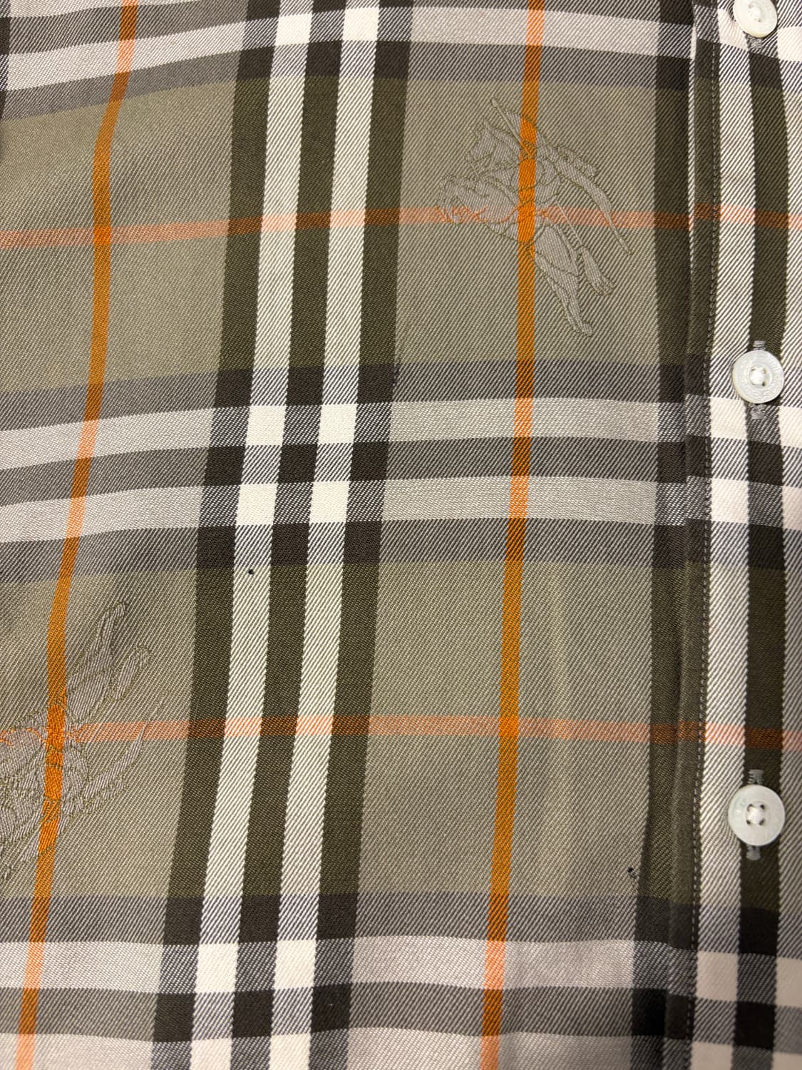 버버리 기마로고 체크셔츠 상품이미지9