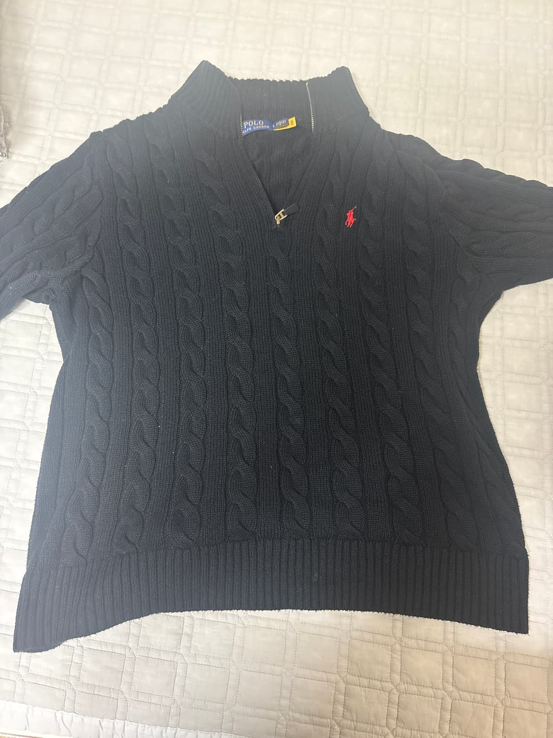 폴로랄프로렌 반집업 니트 l사이즈 상품이미지1