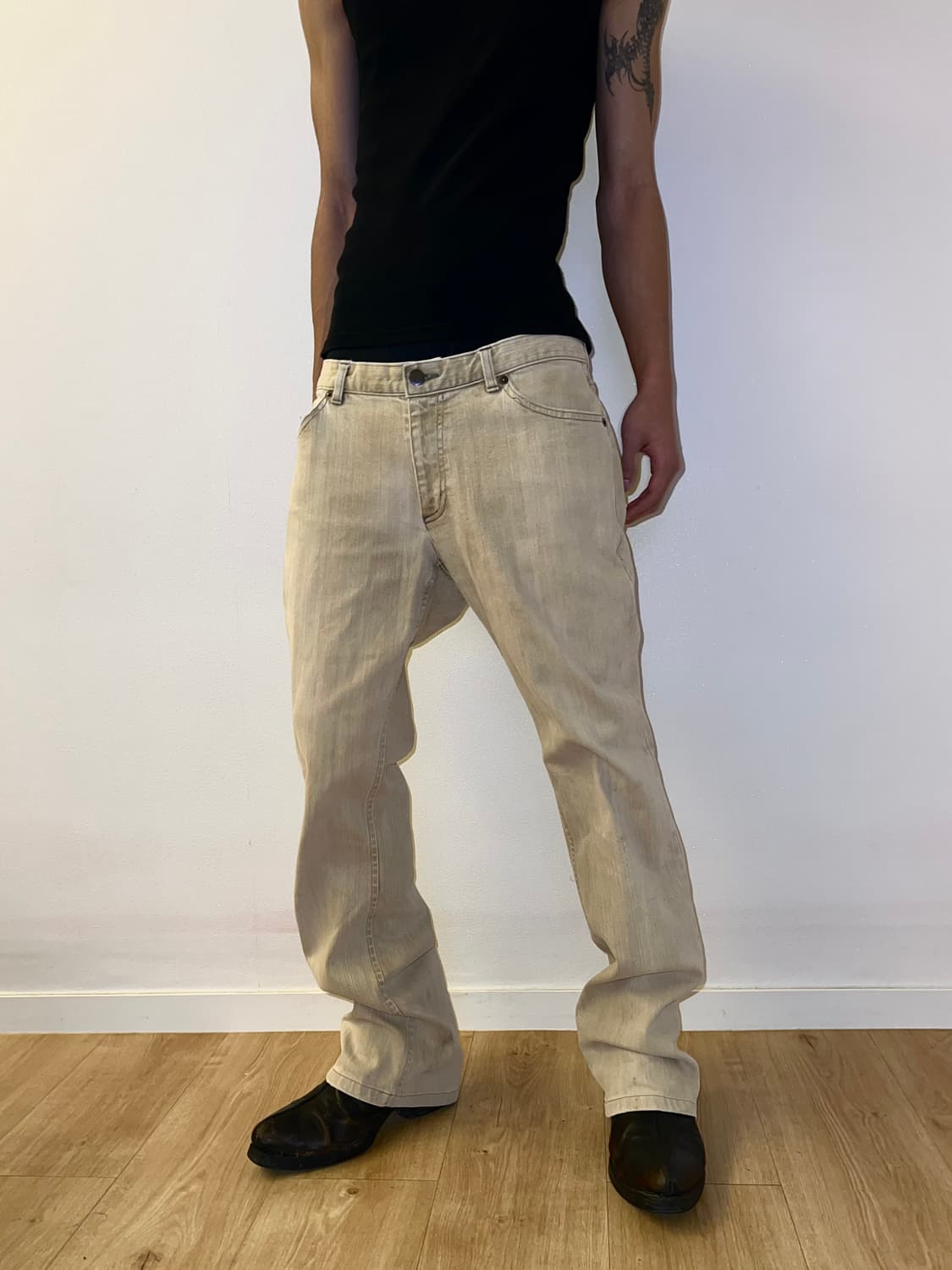 Theory yellow & white denim pants 상품이미지3