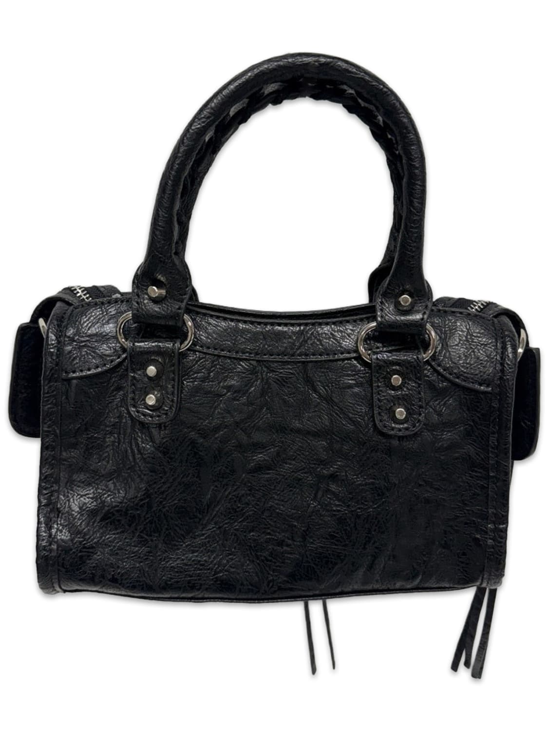 빈티지 블랙 스퀘어 핸드 모터백 상품이미지3