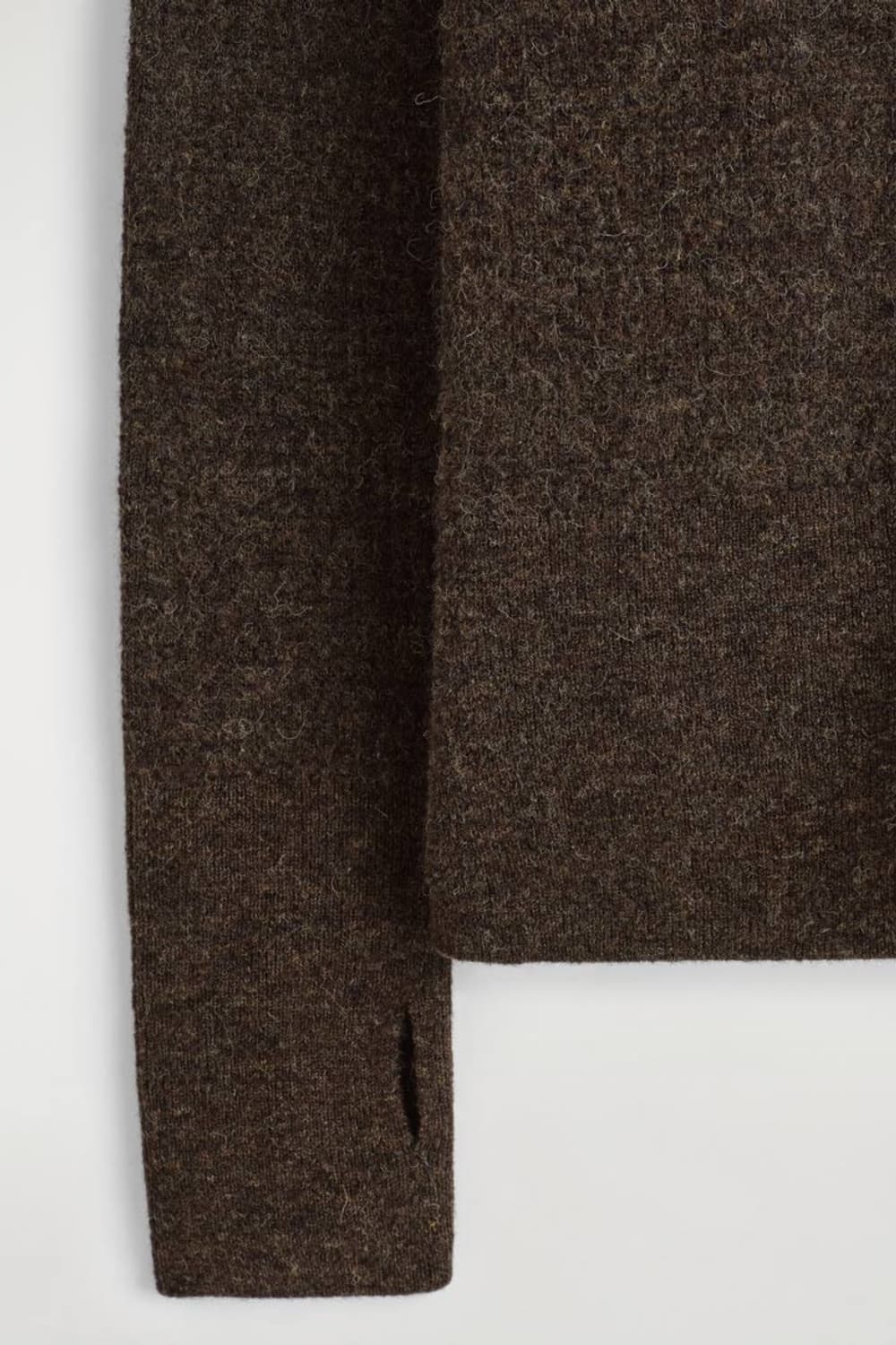 COS 코스 알파카 메리노 울 하이넥 가디건 상품이미지5