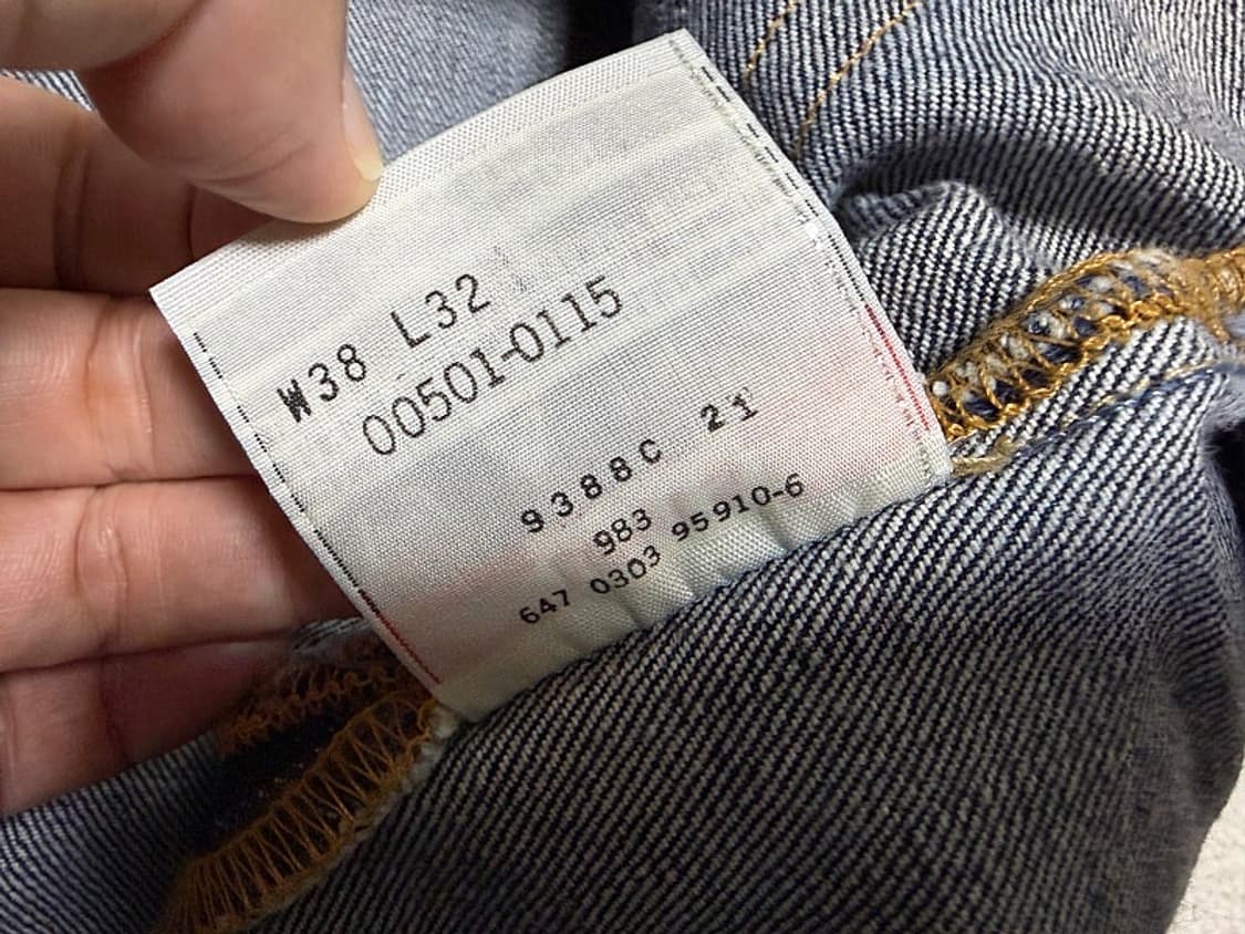 리바이스 501 청바지 남성용 38인치 상품이미지8