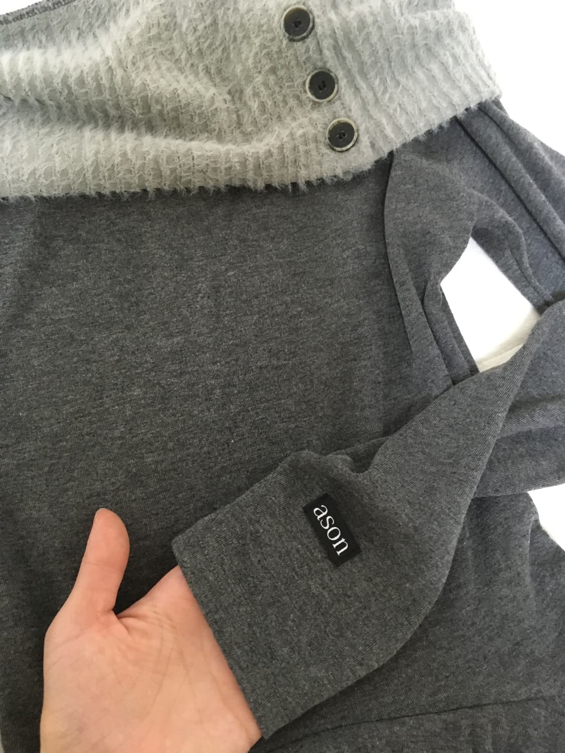 애즈온 ason FAYE OFF-SHOULDER DRESS 원피스 상품이미지4