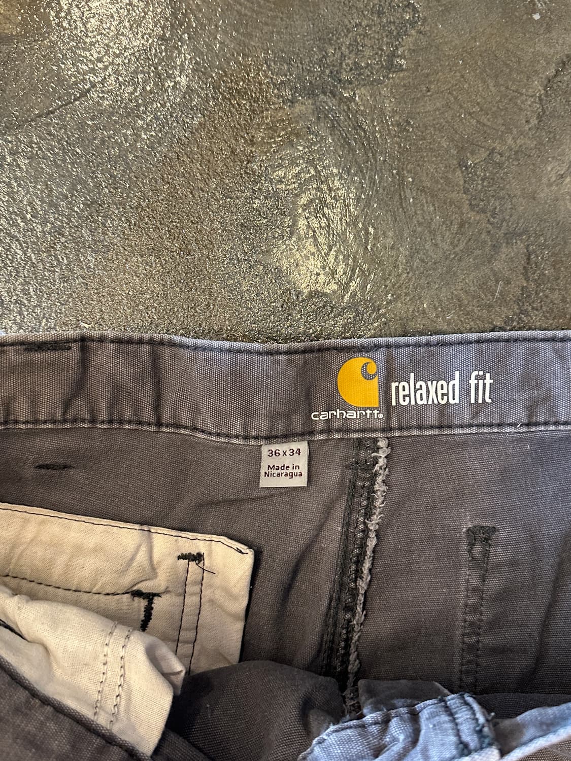 칼하트 릴렉스핏 더블니 워크팬츠 36x34 상품이미지4