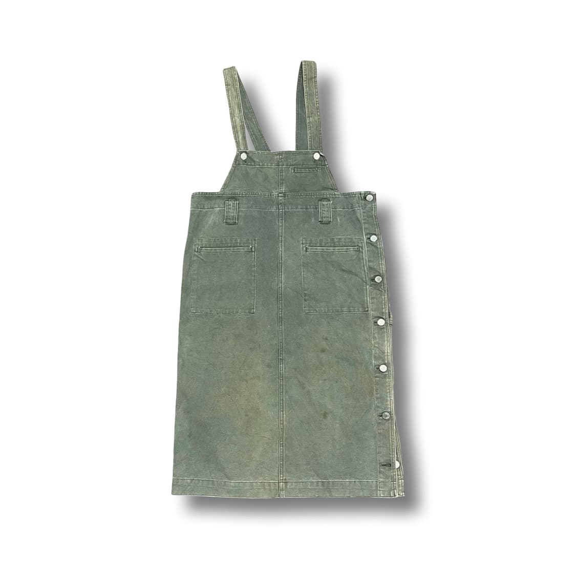 [38] 일본빈티지 멜로즈 데님 워싱 멜빵 스커트 상품이미지3