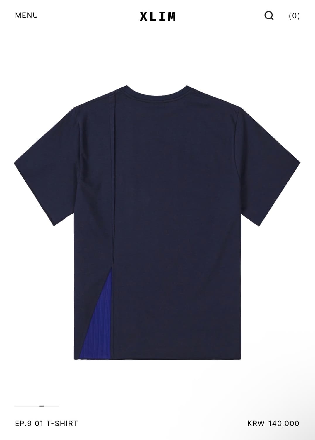 Xlim ep.9 01 t-shirt navy S 상품이미지1