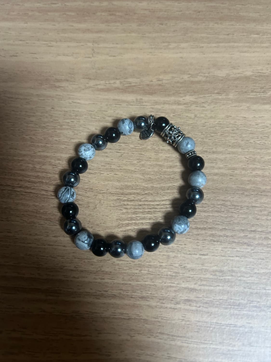 비즈팔찌 블랙 상품이미지1