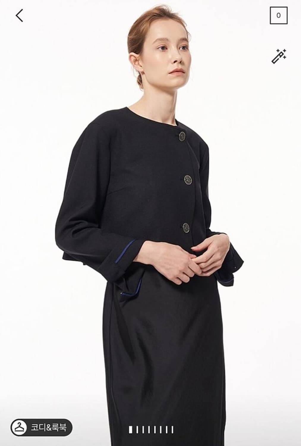 한섬 타임 2022 버트 크롭 자켓 F사이즈 상품이미지2