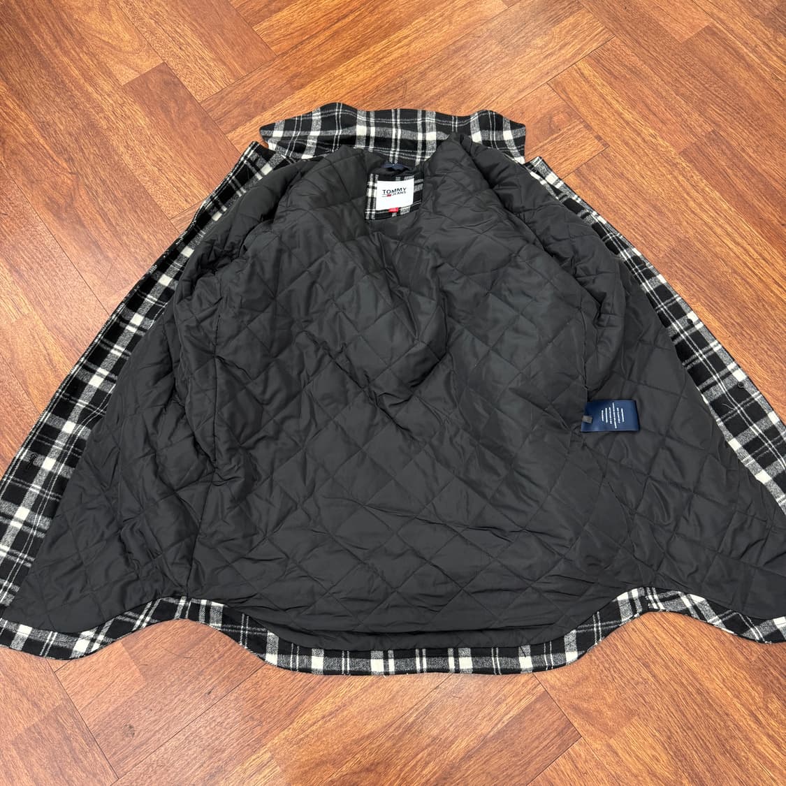여성용 XL~2XL 타미힐피거 타미진스 체크 코트 자켓  상품이미지4