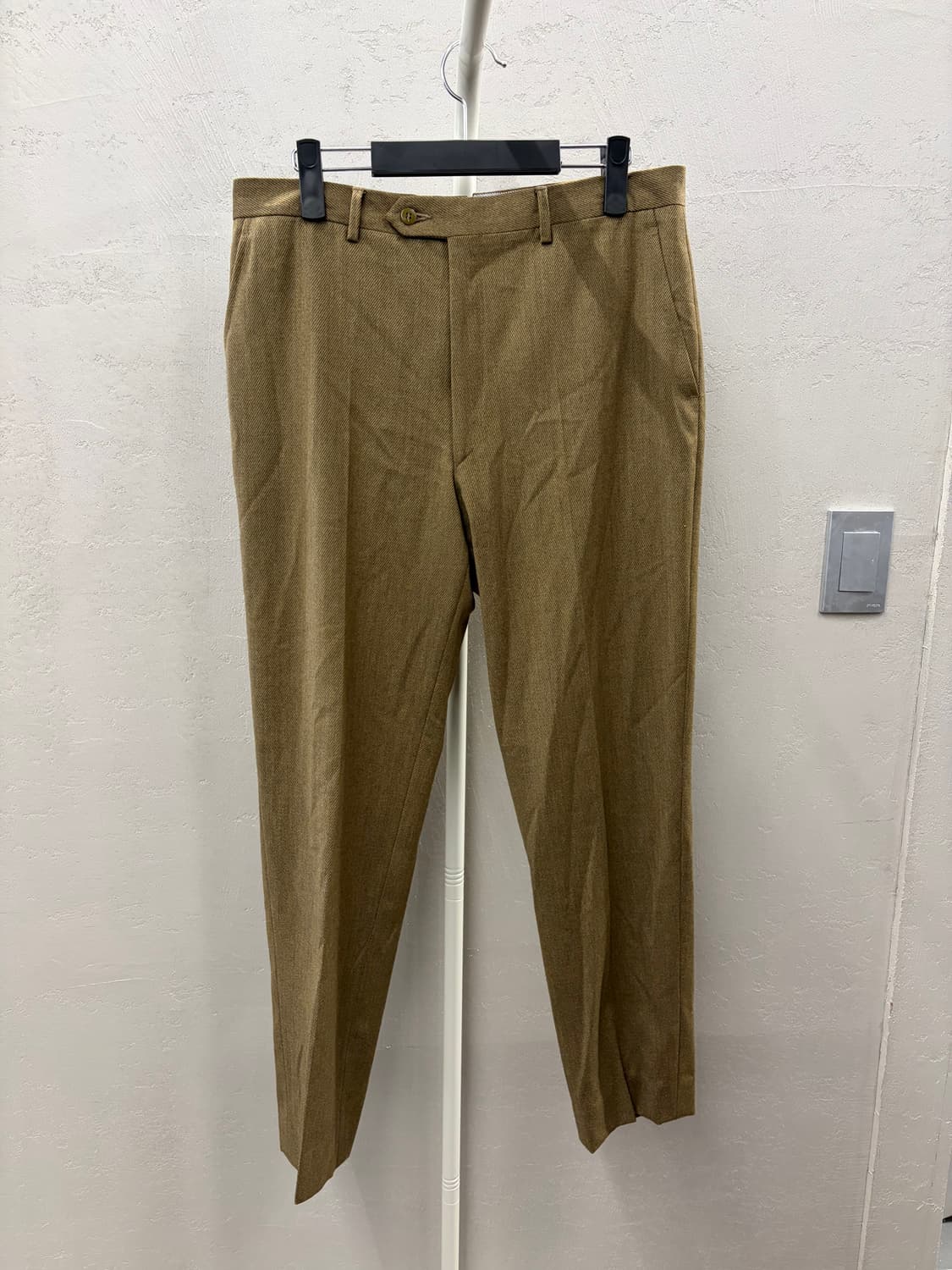 Luciano Barbera 이탈리아 울 슬랙스 브라운 팬츠 48 상품이미지2