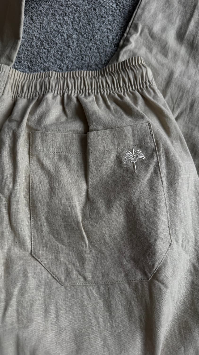 오아스 베이지 린넨 팬츠 M사이즈 상품이미지4