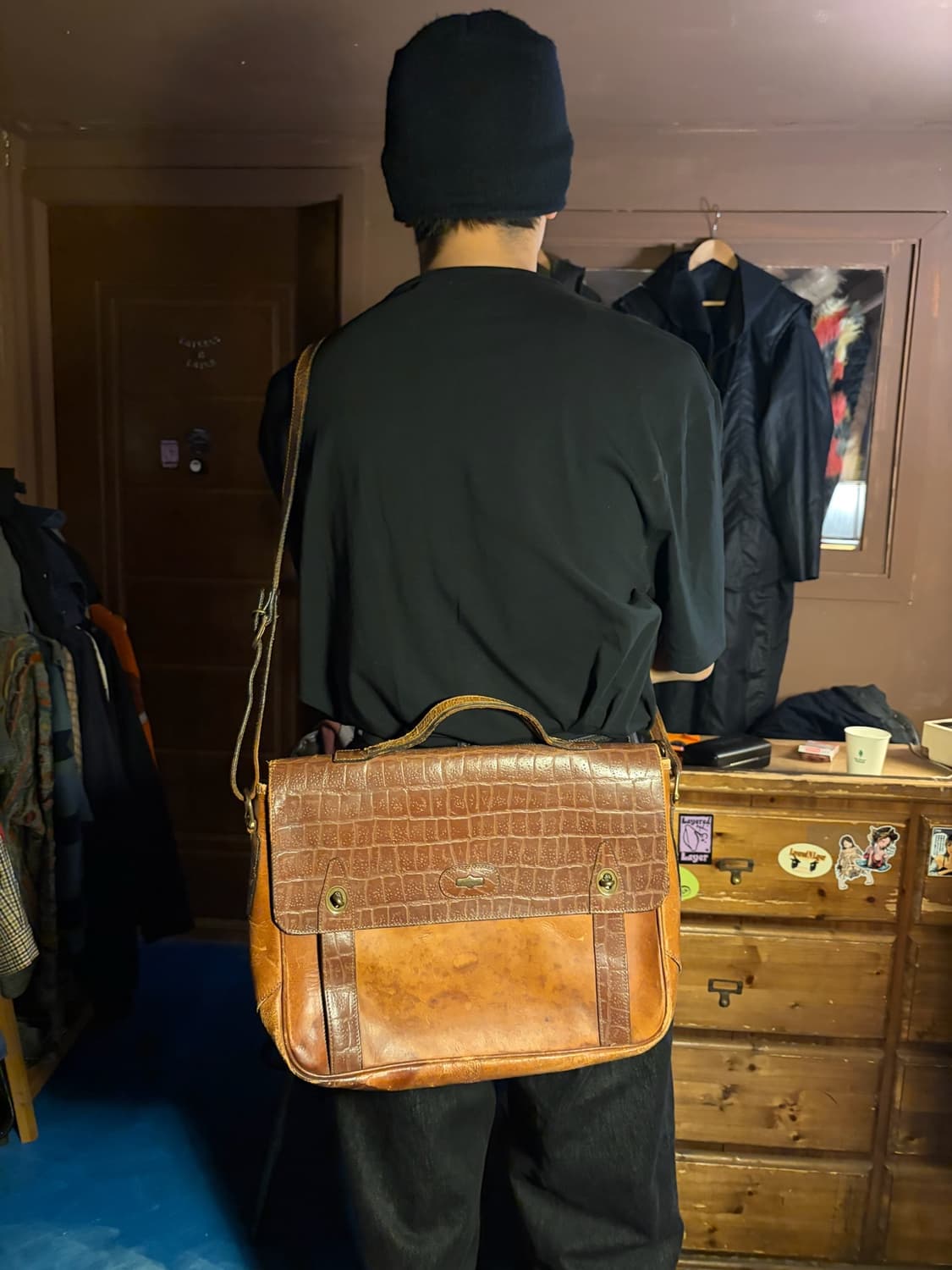 Italy made Turn-lock satchel bag 상품이미지2