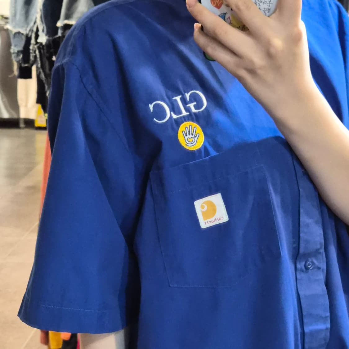 [NO.9] 칼하트 반팔 셔츠 블루 상품이미지3